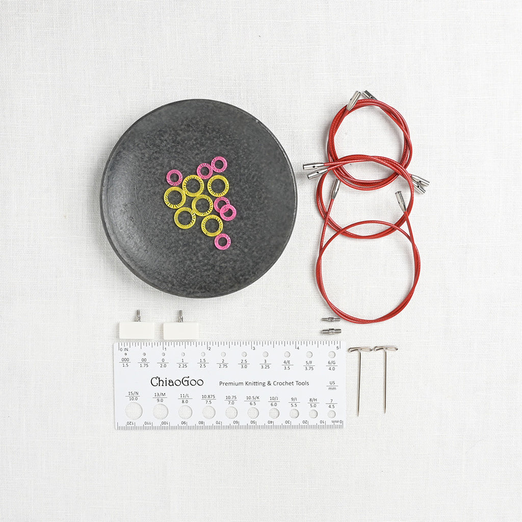 ChiaoGoo TWIST 4in Mini Interchangeable Needle Set | The Little Knitting Company ChiaoGoo TWIST 4in Mini Interchangeable Needle Set | The Little Knitting Company