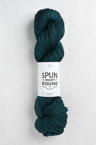 Spun Right Round Squish DK The Big Teal Wave (semi-solid)