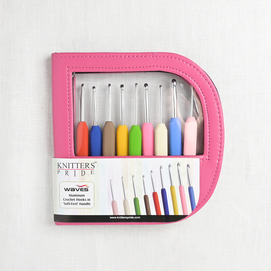 Knitter's Pride Waves Crochet Hook Set Pink Case – Wool and Company