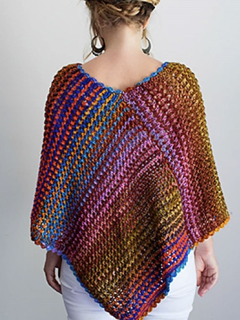 Eyelet Poncho