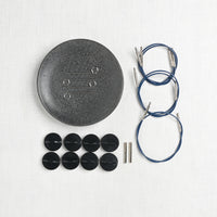 Lykke Indigo 3.5" Interchangeable Circular Needle Set, Blue Denim Case