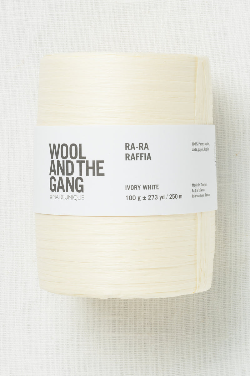 Wool and the Gang Ra-Ra Raffia Ivory White