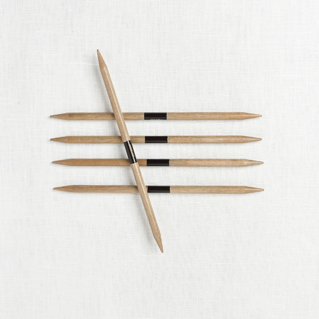 Lykke Umber 6" Double Point Needle Set, US 6-13, Umber Denim Case