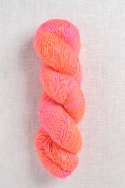 Madelinetosh Wool + Cotton Neon Peach