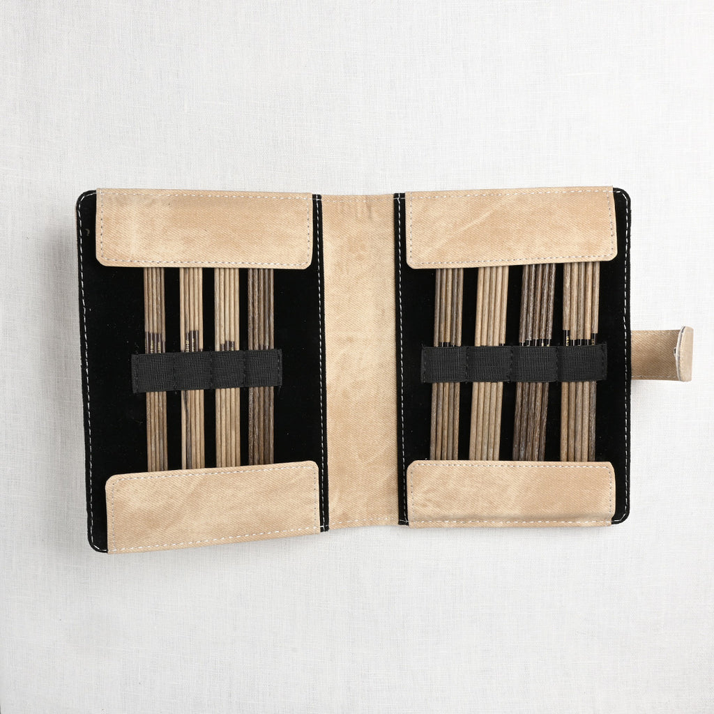 Lykke Umber 6" Double Point Needle Set, US 0-5, Umber Denim Case