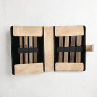 Lykke Umber 6" Double Point Needle Set, US 0-5, Umber Denim Case