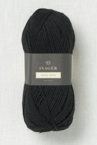 Isager Sock Yarn 30 Black 50g