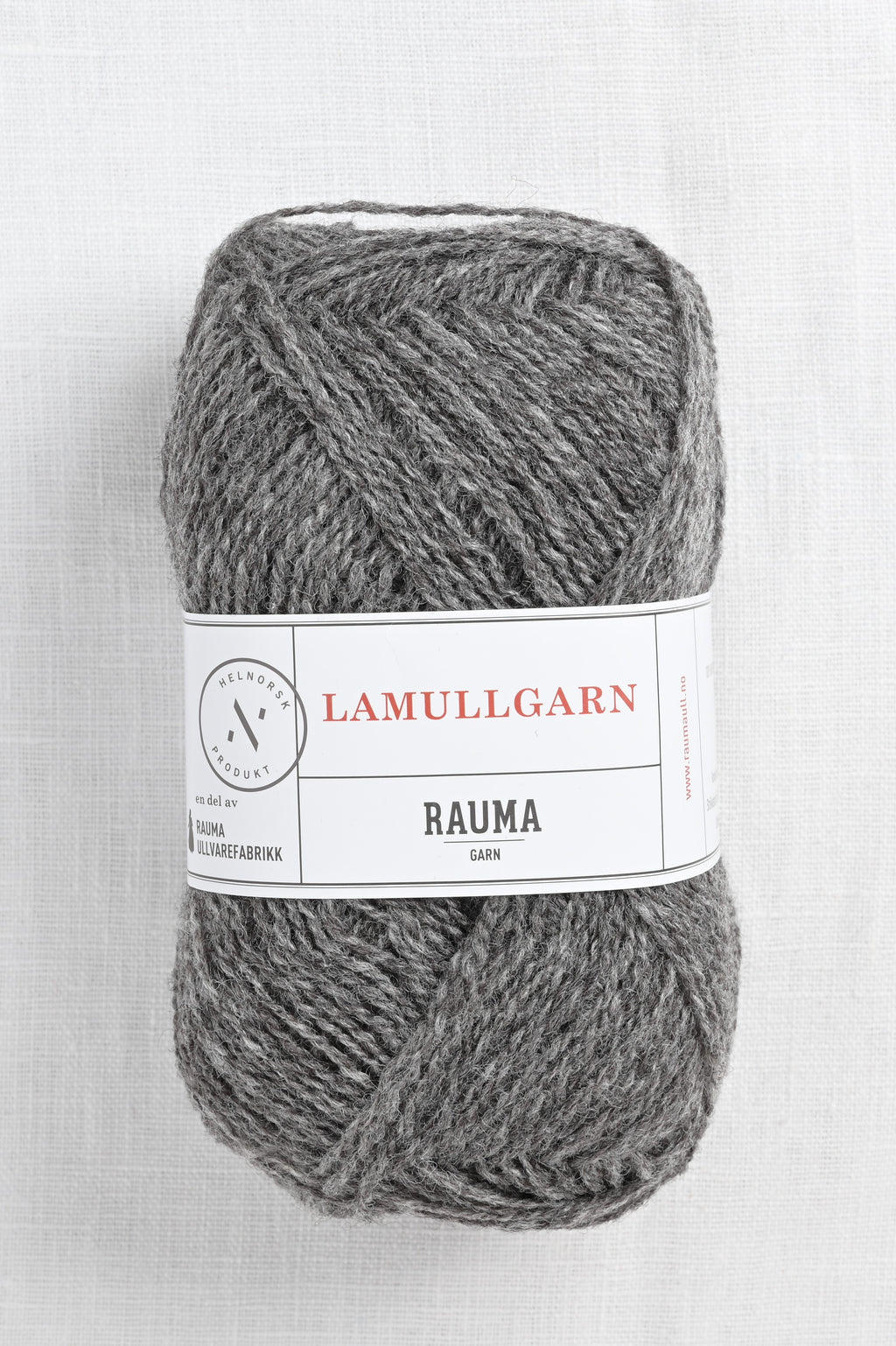 Rauma 2-Ply Lamullgarn 5 Dark Grey Heather
