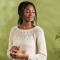 Lyra Feather Lace Yoke Jumper