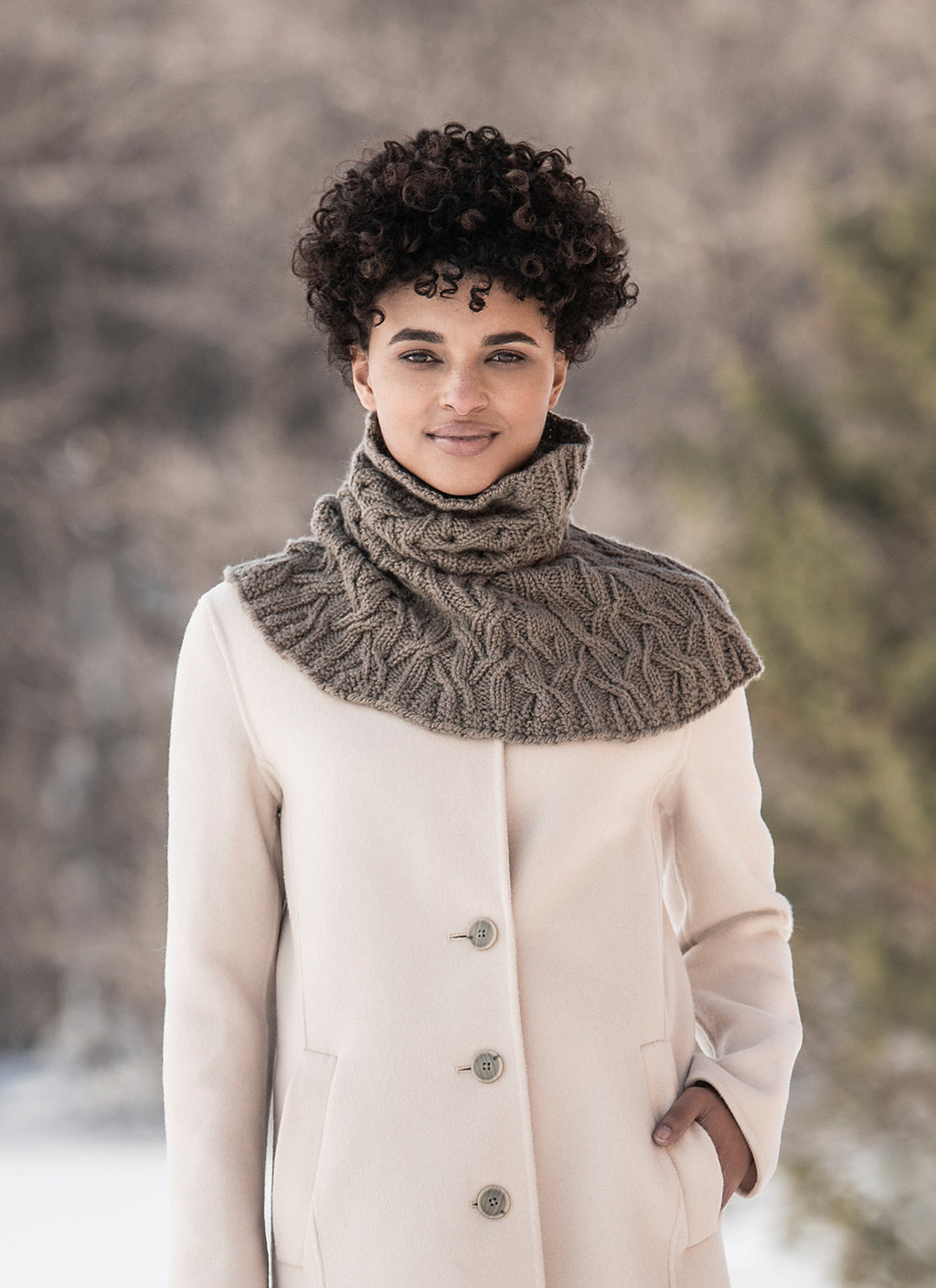 Clarissa Cabled Cowl