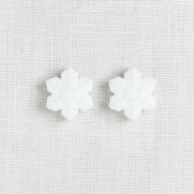 Fox & Pine Stitch Stoppers, White Snowflake