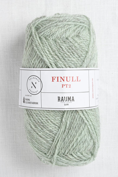 Rauma Finullgarn 4136 Light Mint Green Heather