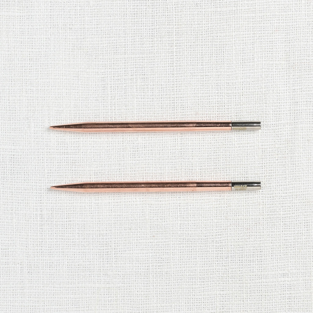 Lykke Cypra Copper 3.5" Interchangeable Circular Needle Set, Black Vegan Suede Case