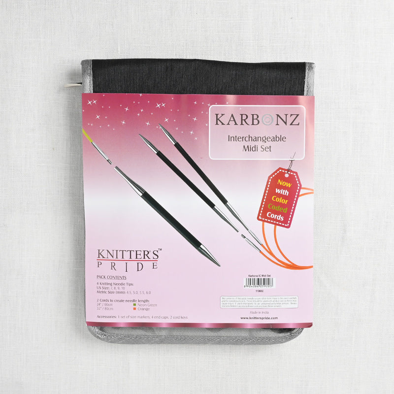 Knitter's Pride Karbonz 4.5 Interchangeable Needle Set - Midi