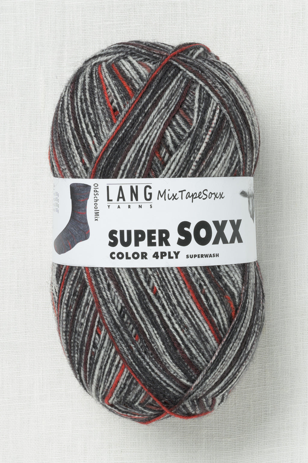 Lang Yarns Super Soxx Color 451 Old School Mix