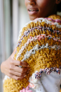 Bonfire Crescent Shawl