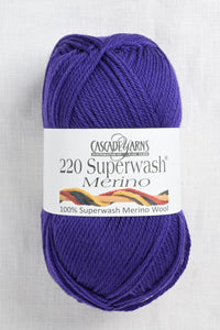 cascade 220 superwash merino 44 dark violet