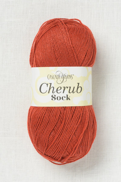 cascade cherub sock 117 cinnabar