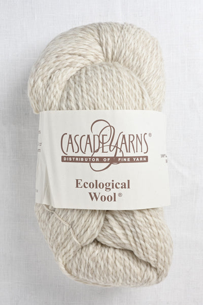 cascade ecological wool 9004 ecru beige twist