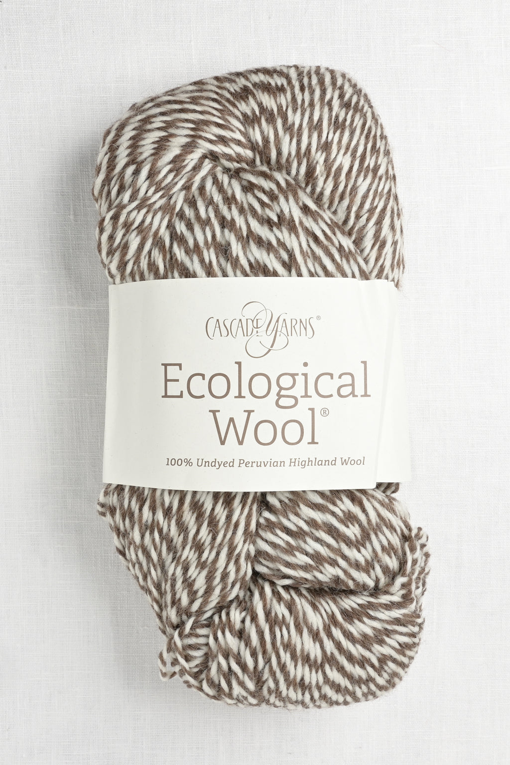 cascade ecological wool 9021 ecru chocolate twist