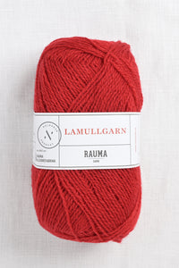 Rauma 2-Ply Lamullgarn 35 Berry Red