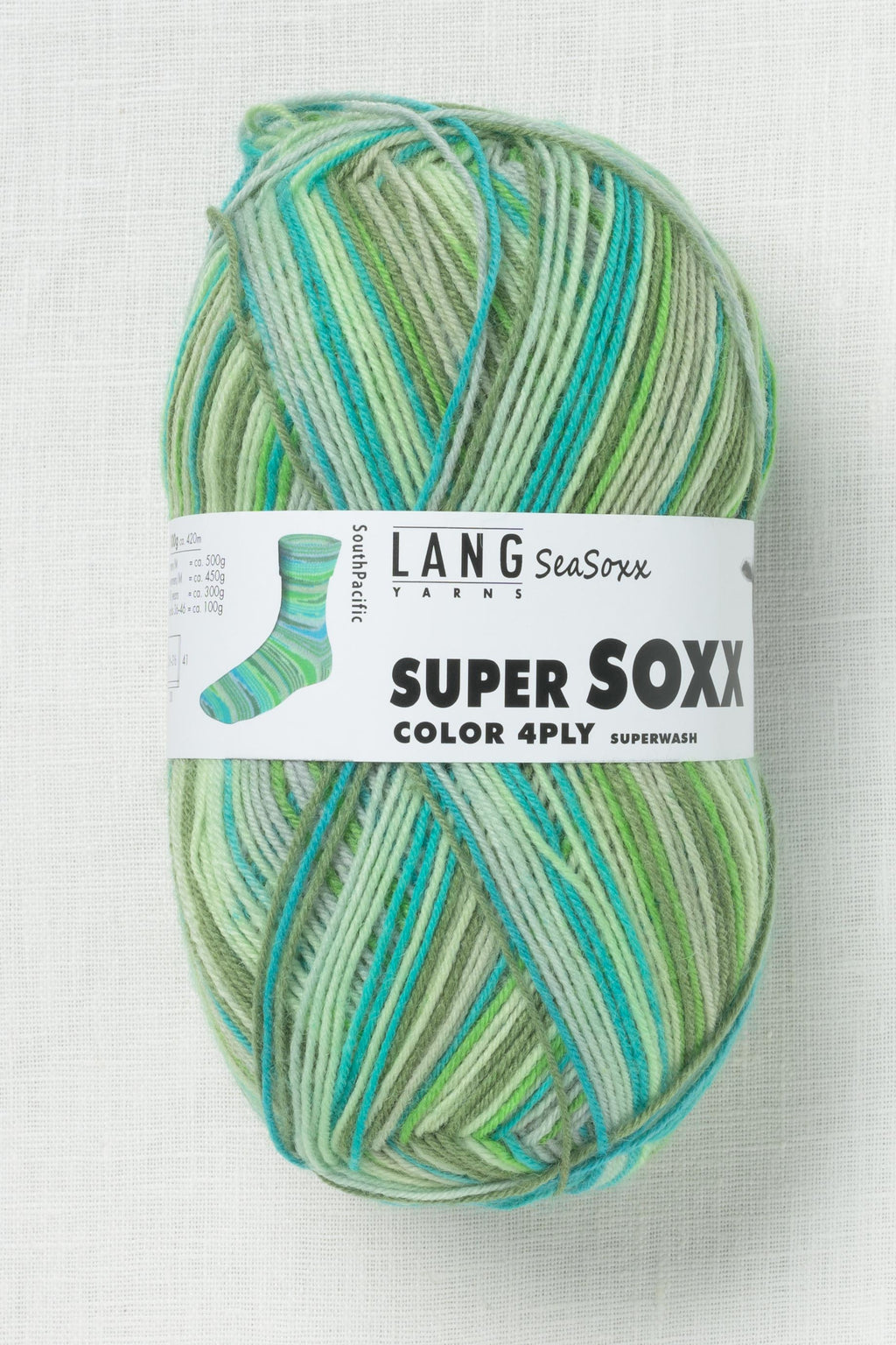 Lang Yarns Super Soxx Color 413 Pacific