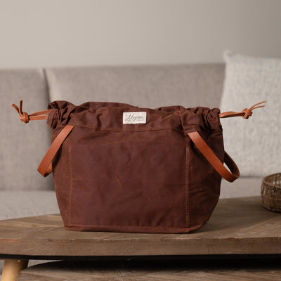 Magner Knitty Gritty Original Project Bag Saddle Brown