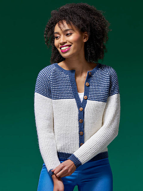 Abi Ribbed Raglan Cardigan