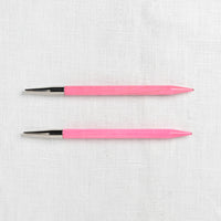 Lykke Blush 5" Interchangeable Circular Needle Set, Fuchsia Denim Case
