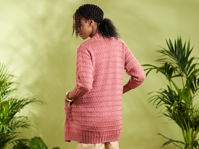 Celeste Textured Long Cardigan