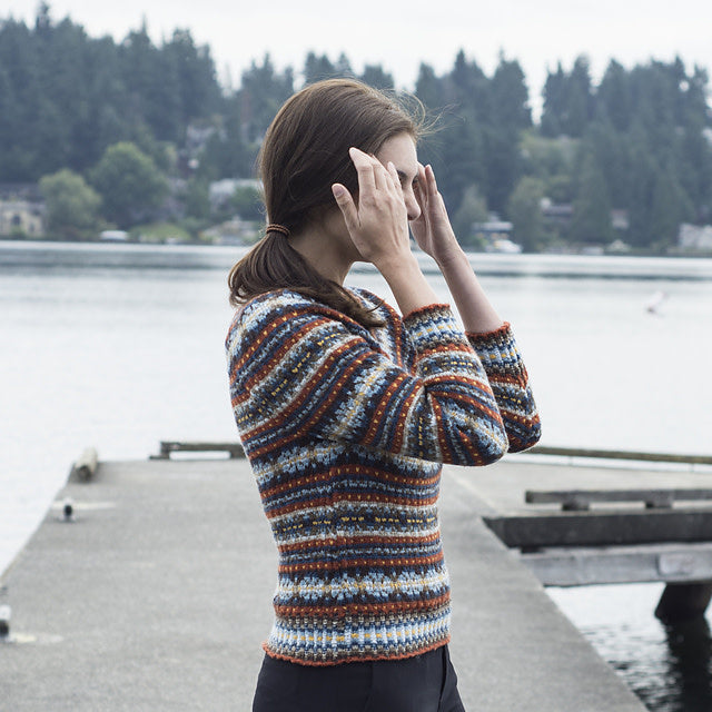 Blue Flax Fair Isle Pullover