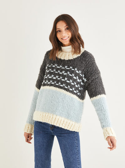 Colourblock Sweater 10184