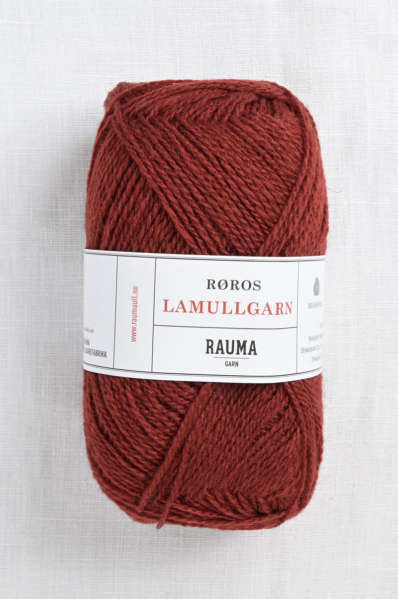 Rauma 2-Ply Lamullgarn 29 Medium Red Brown
