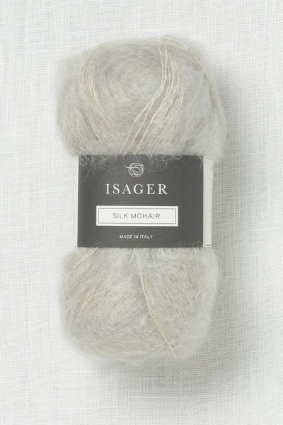 Isager Silk Mohair 2s Light Grey