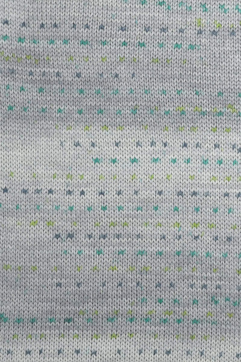 Lang Yarns Merino 200 Bebe Color 317 Green Dot swatch