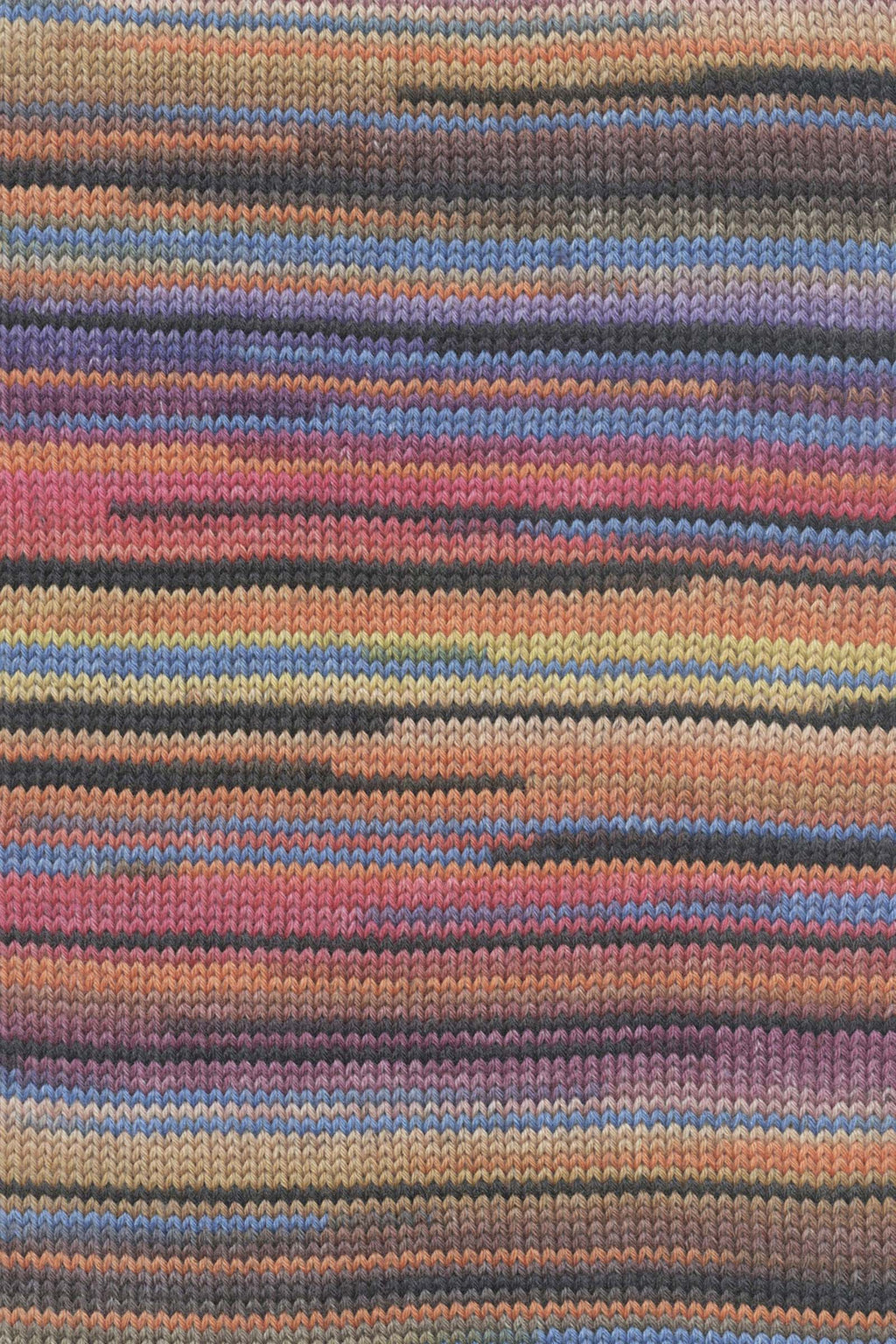 Lang Yarns Merino 200 Bebe Color 450 Autumn Stripe swatch