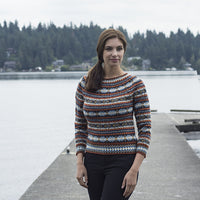 Blue Flax Fair Isle Pullover