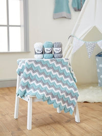 Knitted Chevron Baby Blanket