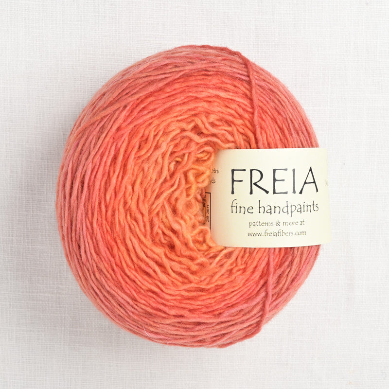 freia fingering shawl ball orange crush