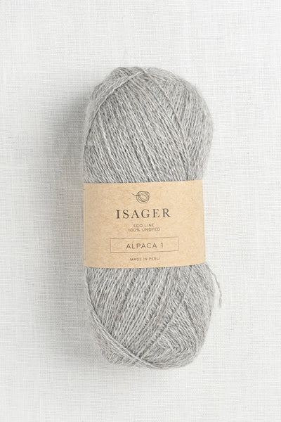 isager alpaca 1 e3s medium grey heather undyed