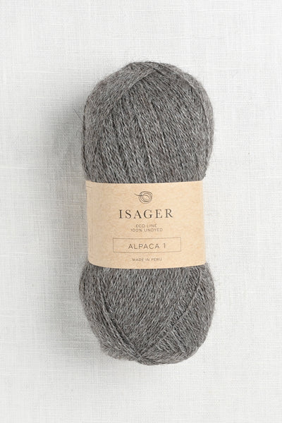 isager alpaca 1 e4s dark grey heather undyed