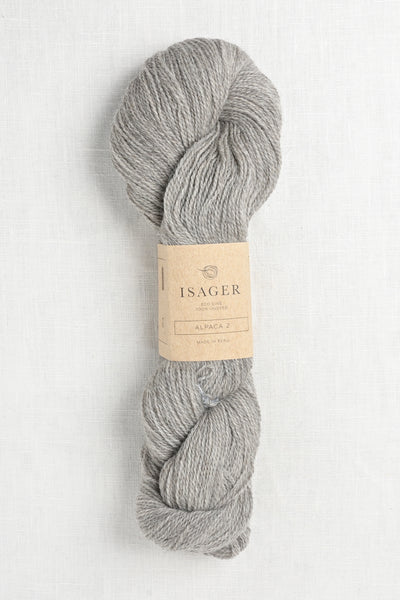 isager alpaca 2 e3s medium grey heather undyed