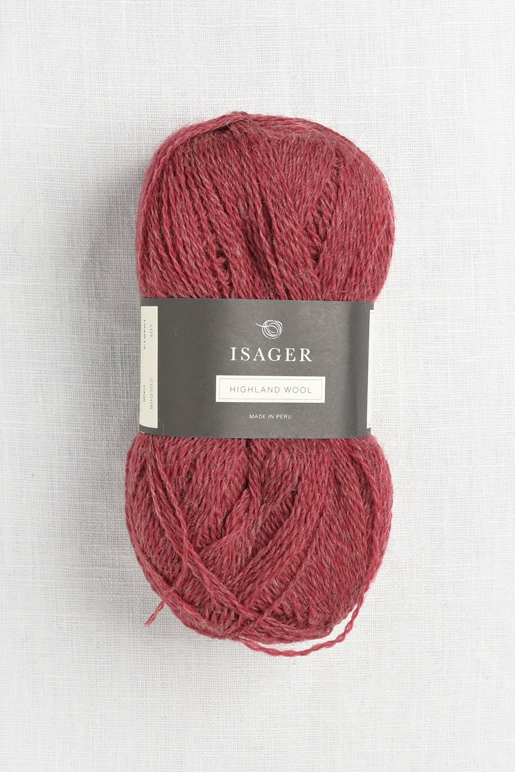 isager highland wool chili