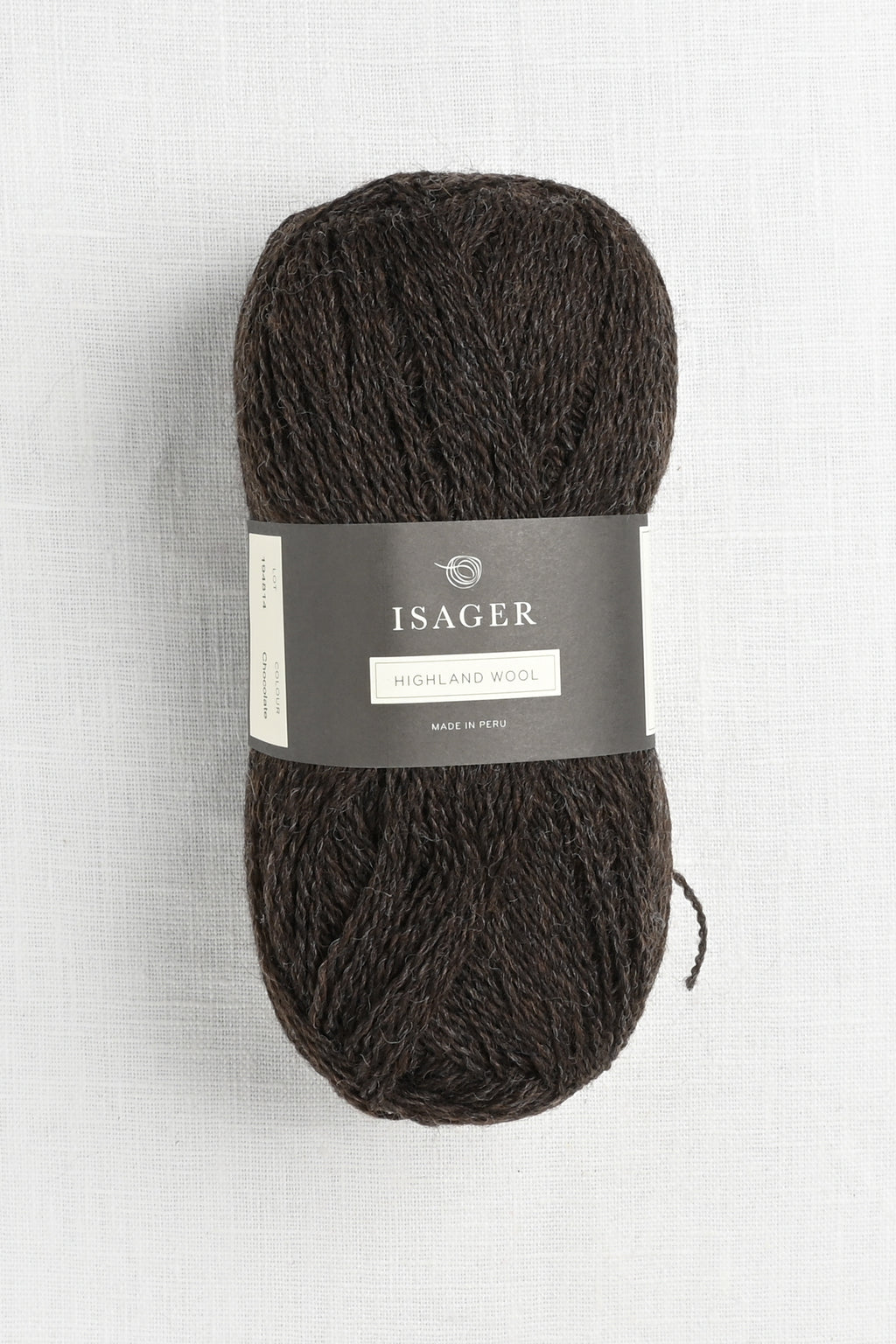 isager highland wool chocolate