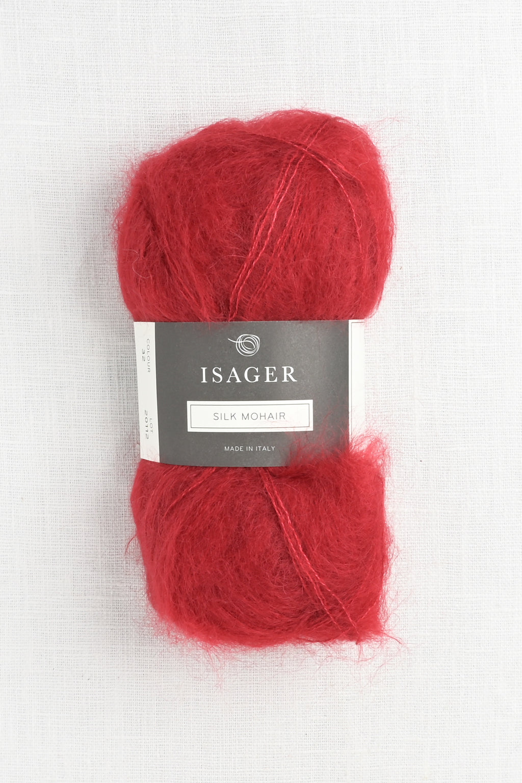 isager silk mohair 32 red