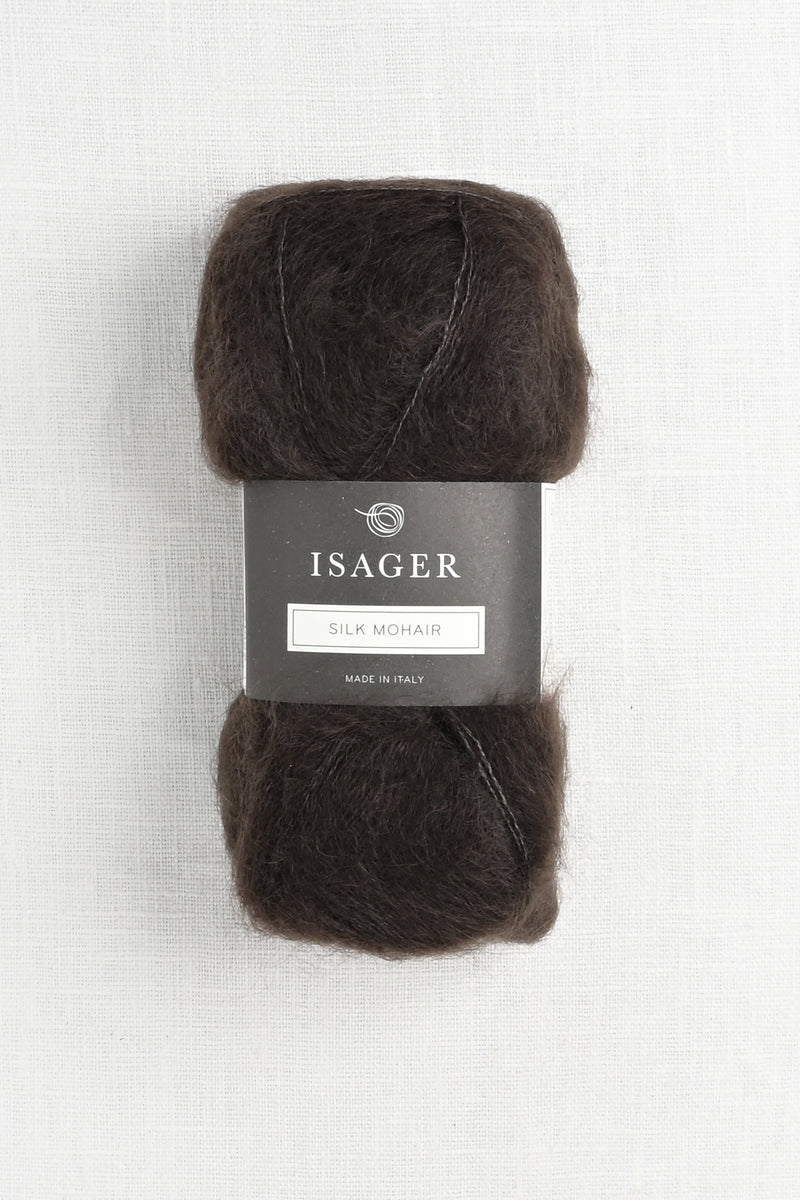 isager silk mohair 34 coffee