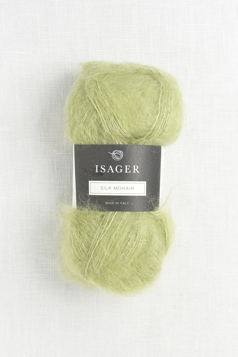 isager silk mohair 57 lime