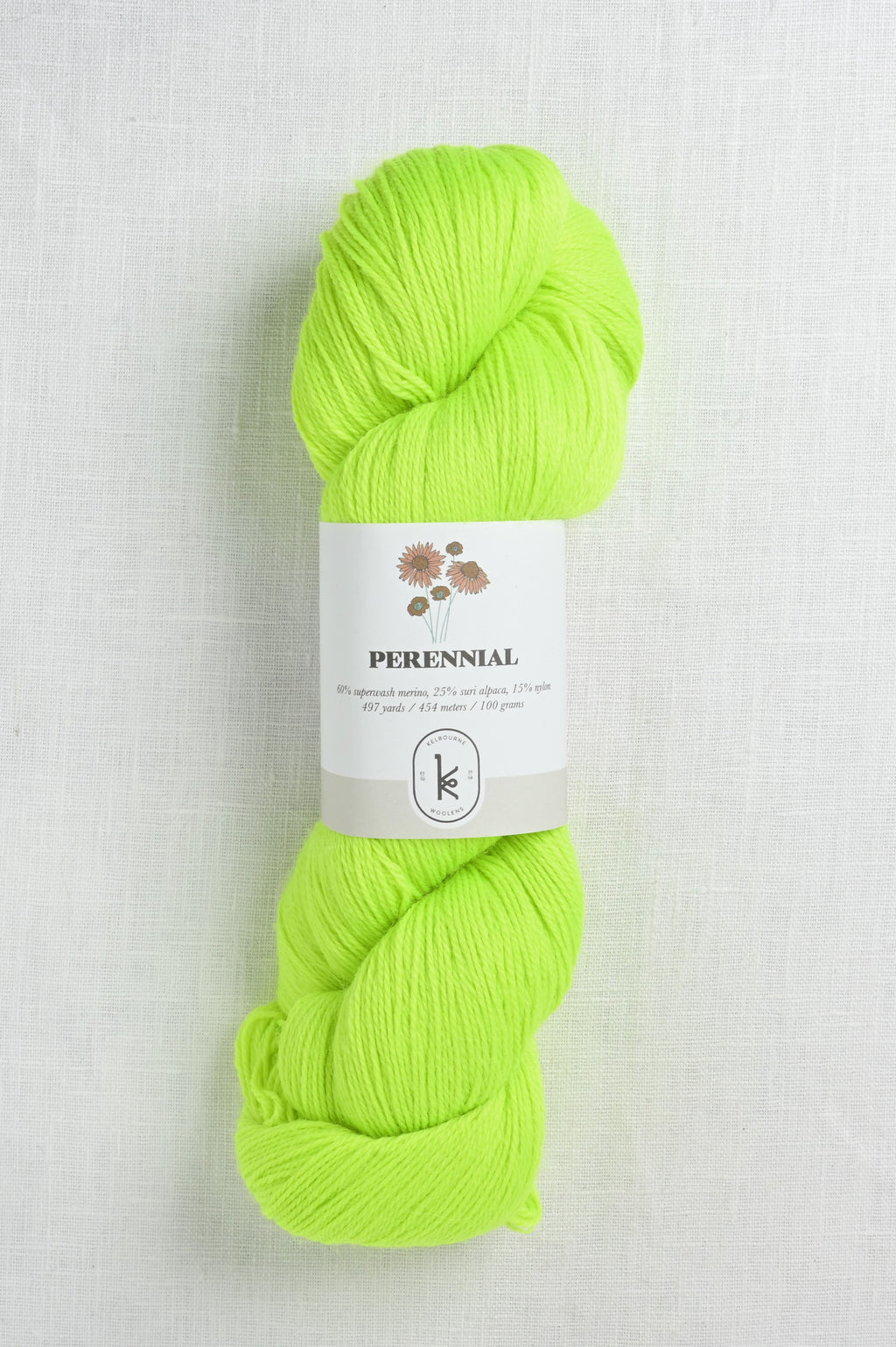 kelbourne woolens perennial 329 neon lime