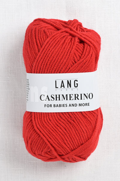 lang yarns cashmerino 60 happy red