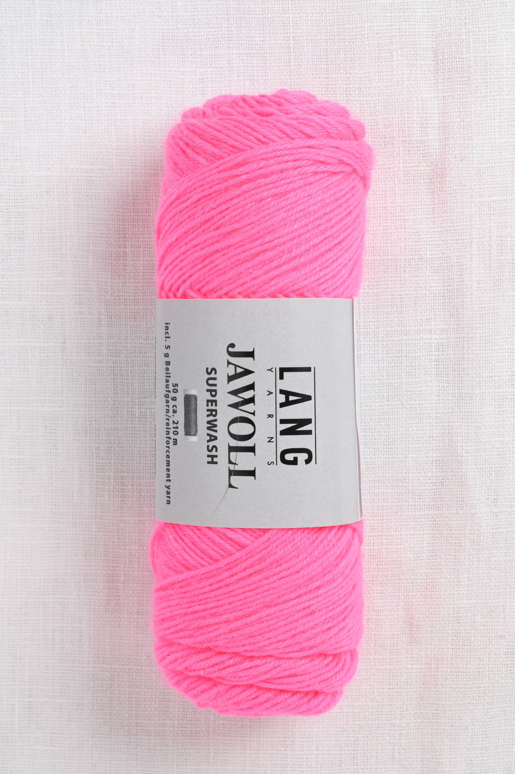 lang yarns jawoll 385 fluorescent pink